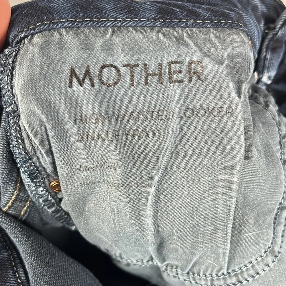 MOTHER High Waisted Ankle Fray in‎ Last Call.